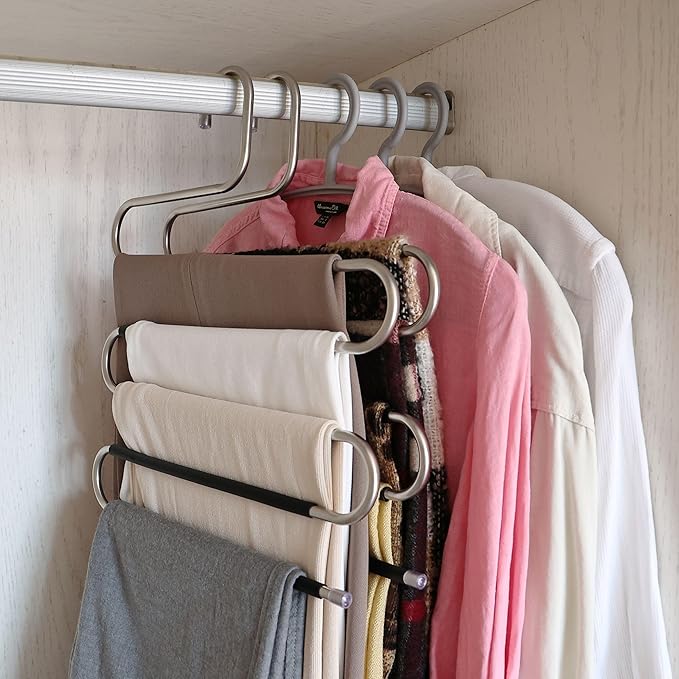 Mr. Pen- Pants Hangers - Space Saving, 5 Pack, Jeans Hangers