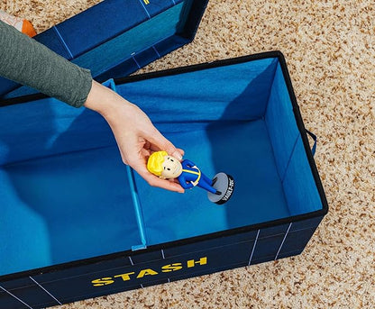 Fallout 76 Vault-Tec Fabric Storage Bin | Cube Organizer For Cabinet, Closet | 24 x 12 Inches