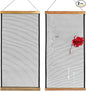 QWORK Earring Organizer Hanging Mesh, 2 Pack Wall Jewelry Organizer Necklaces Holder Rack for Earrings, Bracelets, Rings, Girls Hair Clips Hanger