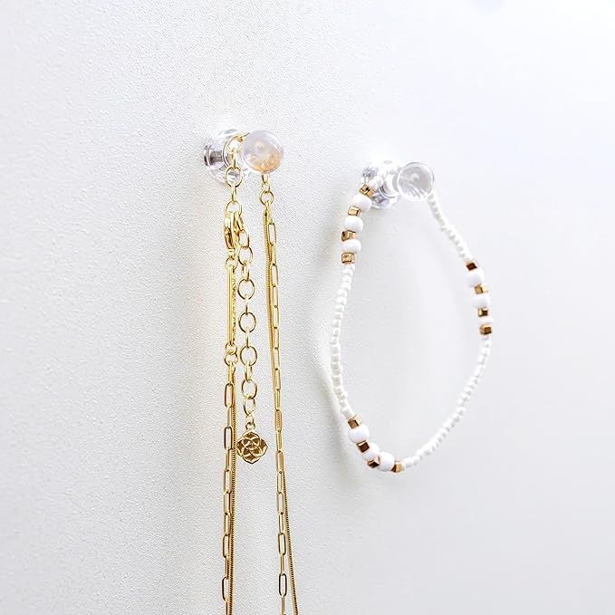 Magnetic Wall Mounted Jewelry Organizer | Hanging Jewelry Storage | Preppy Jewelry Holder For The Wall | Trendy Jewelry Storage Solutions For Girls & Young Adults