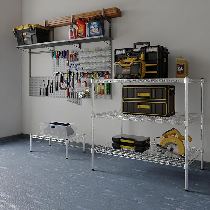 24" Deep x 36" Wide x 34" Height Wire Shelving Kit | 3-Tier | NSF Commercial Storage Rack Unit