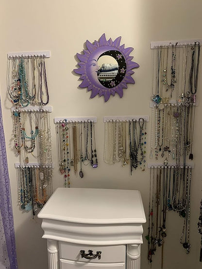 Necklace Hanger Wall Mount Necklace Holder Organizer