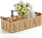 Bathroom Baskets for Organizing with Handle Decorative Basket for Bathroom Countertop Storage Toilet Paper Storage Basket for Toilet Tank Top Small Baskets Set,Beige