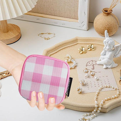 Travel Jewelry Case Small Jewelry Organizer Purse Jewelry Bag Women Christmas Gifts Jewelry Purse for Bracelet Rings Earring Necklace