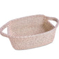 ABenkle Small Storage Basket, Mini Basket, Cute Tiny Cotton Rope Woven Basket, Shelf Basket, Boho Decorative Toy Dog Cat Basket for Nursery, Bedroom, Spa, Empty Gift Basket - XS, Mixed Brown