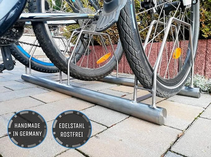 Namor Bicycle Stand for 3 Bikes Stainless Steel | Ironing Parker | Bicycle Holder | For Floor and Wall Mounting
