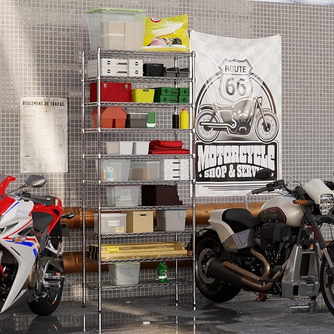 14" Deep x 36" Wide x 86" Height Wire Shelving Kit | 10-Tier | NSF Commercial Storage Rack Unit