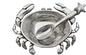 Basic Spirit Crab Salt Cellar with Spoon (Pewter)