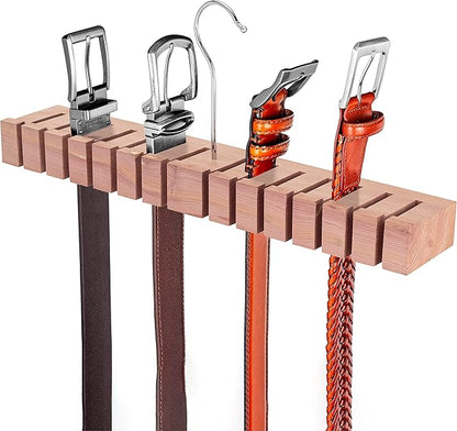 Belt Organizer & Hanger - Belt Rack & Storage - Holder for Closet - Gifts for Dad