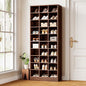 LITTLE TREE 70.9" Tall Shoe Rack, 10-Tier Freestanding Shelf, Max. Store 30 Pairs, Shoe Cabinet Organizer for Living Room, Entryway, Cloakroom, Brown