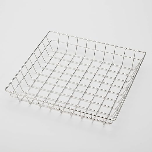 American Metalcraft SQGS12 Square Wire Grid Basket, Stainless Steel, 12-Inches