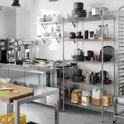 21" Deep x 36" Wide x 74" Height Wire Shelving Kit | 5-Tier | NSF Commercial Storage Rack Unit