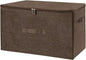 ANMINY Storage Bins with Zipper Lids 51.9 Qt Lidded Fabric Storage Boxes Baskets Cubes with Handles Collapsible Washable Cotton Linen Closet Shelf Clothes Organizer - Extra Large, Coffee