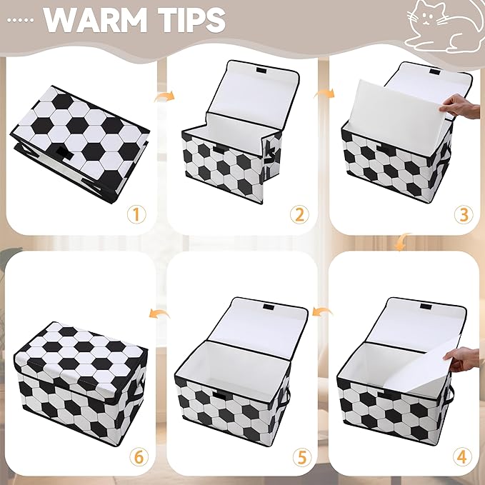 Stackable Clothes Storage Bins with Lids,Closet Organizers Fabric Cat Printing Box for Home and Office,Blanket Clothes Organizers,Under Bed Storage Containers 3 Pack.