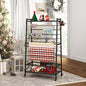 lukar Ribbon Holder, Rolling Ribbon Storage Organizer Rack for Craft Room, 16 Tier Metal Ribbon Holder Organizer Rack, Christmas Ribbon Storage Rack for Home Flower Shops
