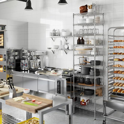 18" Deep x 24" Wide x 96" Height Wire Shelving Kit | 10-Tier | NSF Commercial Storage Rack Unit