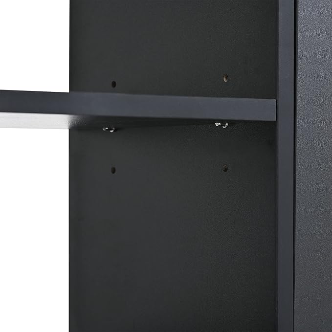 JIVOIT 2-Tier Shoe Storage Organizer, Modern Wooden Shoe Cabinet with 4 Flip Drawers, Multifunctional Free Standing Shoe Rack for Entrance Hallway Small Spaces (Black+4 Flip Drawers)