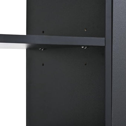 JIVOIT 2-Tier Shoe Storage Organizer, Modern Wooden Shoe Cabinet with 4 Flip Drawers, Multifunctional Free Standing Shoe Rack for Entrance Hallway Small Spaces (Black+4 Flip Drawers)