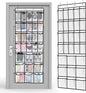 Chunful Extra Large 29 Pockets Over the Door Shoe Organizer 20 Regular 9 Large Breathable Mesh Pockets Hanging Shoe Rack Organizer for Bedroom Bathroom Closet Door Shoes Toys Accessories(White)