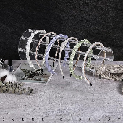 Heaband Holder Organizer,Acrylic Hair Band Ear Display Stand Jewelry Storage for Show Selling.
