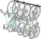 Mount-It! WheelsUp Bike Wall Mount for 6 Bikes | Heavy-Duty Garage Storage Rack | Adjustable Padded Hooks | Space-Saving Vertical Bike Storage Solution for Home and Garage, Max Capacity 330 lbs
