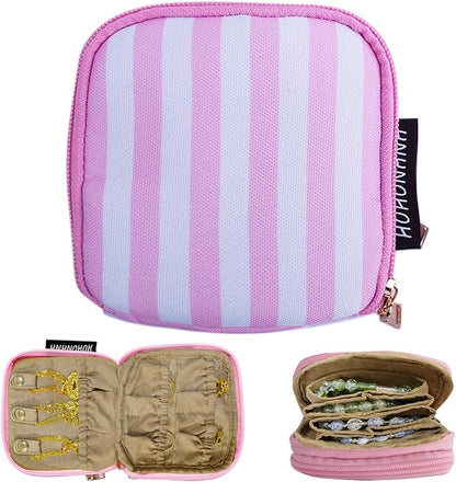 Travel Jewelry Case Small Jewelry Organizer Purse Jewelry Bag Women Christmas Gifts Jewelry Purse for Bracelet Rings Earring Necklace
