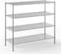 24" Deep x 60" Wide x 54" Height Wire Shelving Kit | 4-Tier | NSF Commercial Storage Rack Unit