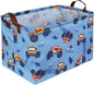 Rectangular Monster Truck Basket Organizer.Kids Baskets,Boys Storage Basket with Handles.Car Bins for Kids,Books, Gifts Storage. (Monster Trucks )