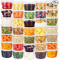 NESCCI 72 Sets (144-Piece) Deli Containers with Lids,12oz X 72 Set Each, Leak-Proof & BPA Free Airtight Takeout Plastic Food Storage Containers for Soup, Meal Prep, Microwave/Freezer Safe