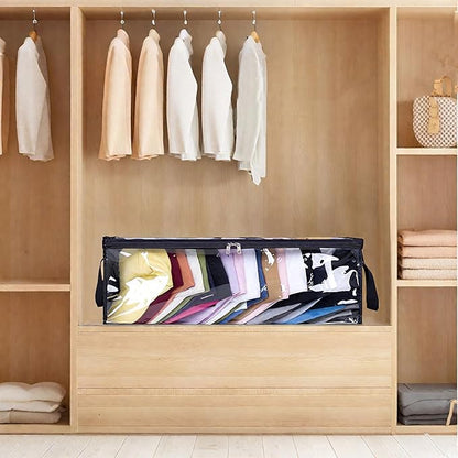 Hat Organizer for Baseball Caps, Non-Woven Wide Hat Storage Box with Handle, Large Hat Racks Holder for Bedroom Closet (Grey)