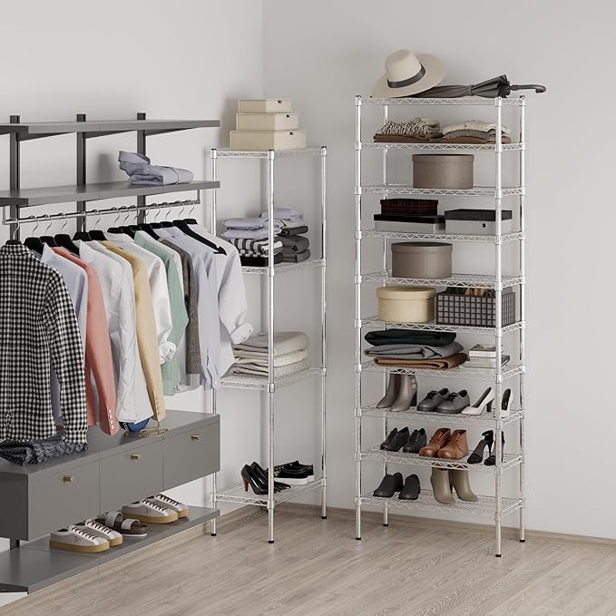 14" Deep x 30" Wide x 86" Height Wire Shelving Kit | 10-Tier | NSF Commercial Storage Rack Unit