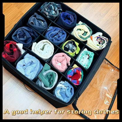 16-Compartment Shoe Box Organizer – Suitable for closets and entryways – Space-saving, can store sneakers, boots, and children's shoes – Transparent lid