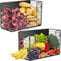 2 Set Magnetic Shelf for Fridge , Fruit Potato & Onion Storage Bins, Pantry Organizers & Storage, Large Container Magnetic Basket for Refrigerator, Kitchen Counter, Cabinet, Magnetic Fridge Organizer