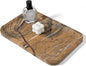 Koville Marble Tray, 12"x8" Natural Marble Vanity Tray for Countertop Bathroom Kitchen Dresser, Decorative Catchall Trays for Perfume Jewelry, Rectangular Stone Serving Tray(Rainforest Gold)