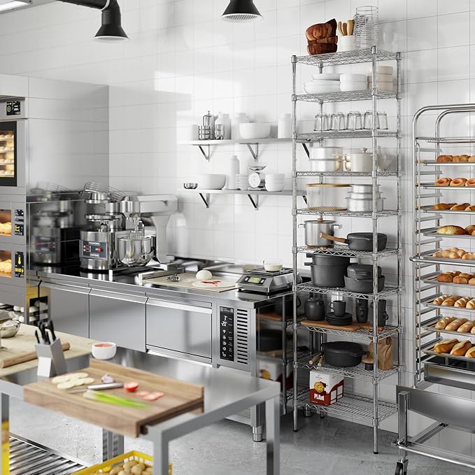 14" Deep x 24" Wide x 96" Height Wire Shelving Kit | 10-Tier | NSF Commercial Storage Rack Unit
