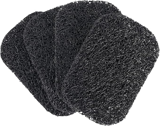 15 Piece Soap Savers Pads - Black BPA Free Holder for Bar Soap, Non-Slip Self Draining Dish Lift for Shower, Kitchen, Bathroom - Tray Bulk Accessories