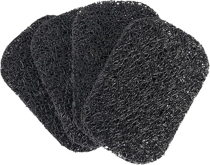 15 Piece Soap Savers Pads - Black BPA Free Holder for Bar Soap, Non-Slip Self Draining Dish Lift for Shower, Kitchen, Bathroom - Tray Bulk Accessories