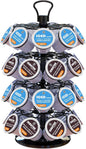 BLACKSMITH FAMILY 36 K Cup Pod Carousel Easy Assembly Design K Cup Holders,K Cup Holder, K Cups Holder,K Cup Carousel, 4-Tier Coffee Pods Holder Storage Organizer Stand,Glossy Black