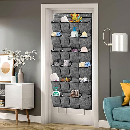 24Compartment Storage Bag For Socks Underwear Stationery Door Hanging Pantrys Organizer Pockets Organizer