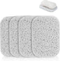 Jephen 4pcs Soap Lifting Pads for Soap Dish,Bars soap Holder for Shower Kitchen Bathroom Travel Hotel Cleaning Supplies