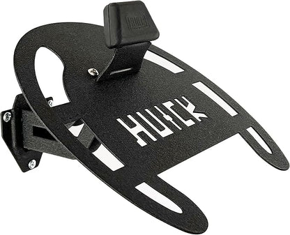HUCK Helmet Stand Garage Organizer Wall Mount Rack for Motorcycle Helmets, Hats, Coats (Basic, Black)