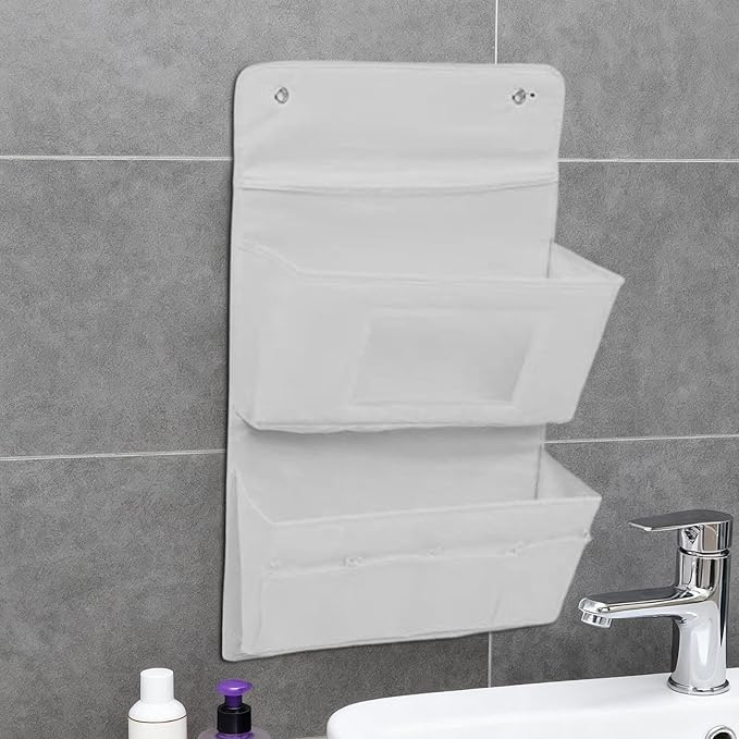 Wall Pocket - 15.75 x 24.8 Inch Step , Door Hanging Bag, Cupboard Hangable Storage Bag for Kitchen, Cupboard, Bathroom, Bedroom, Laundry College Door