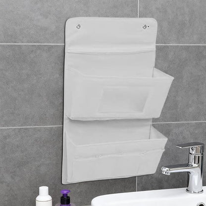 Wall Pocket - 15.75 x 24.8 Inch Step , Door Hanging Bag, Cupboard Hangable Storage Bag for Kitchen, Cupboard, Bathroom, Bedroom, Laundry College Door