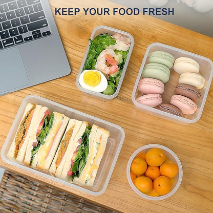 KITHELP 60-Piece Large Food Storage Containers Set - Leakproof, BPA-Free Plastic with Lids Airtight for Kitchen Storage and Organization Reusable with Labels Pen- Microwave Dishwasher Freezer Safe