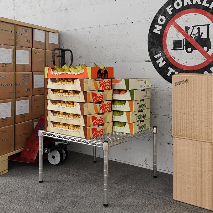 24" Deep x 24" Wide x 14" Height Wire Shelving Kit | 1-Tier | NSF Commercial Storage Rack Unit