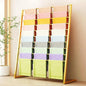 Multi Purpose Silk Scarf Display Stand, Large Capacity Hijab Rack, Floor Standing Pants Storage Organizer, Space Saving, for Home/Cloakroom/Retail Stores,Gold,100x40x145cm