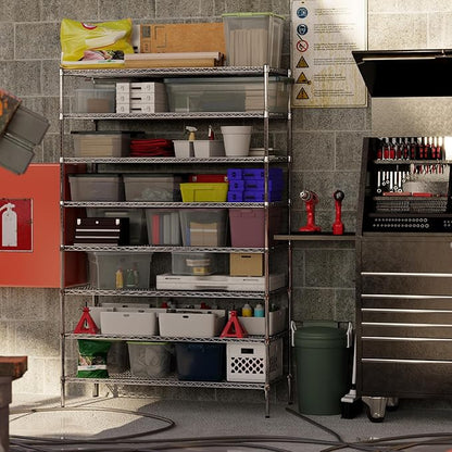24" Deep x 54" Wide x 86" Height Wire Shelving Kit | 8-Tier | NSF Commercial Storage Rack Unit