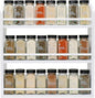 3 Tier Bamboo Spice Rack, Spice Rack Organizer, Seasoning Jars Rack Shelf Spice Organizer for Kitchen Counter or Wall Mounting, Spice Storage Holder with handles, Jars Not Included, White
