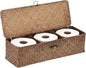 Hipiwe Handwoven Seagrass Storage Basket with Lid Rectangular Toilet Paper Holder 3 Sections Home Organizer Bin for Bathroom Shelf Kitchen