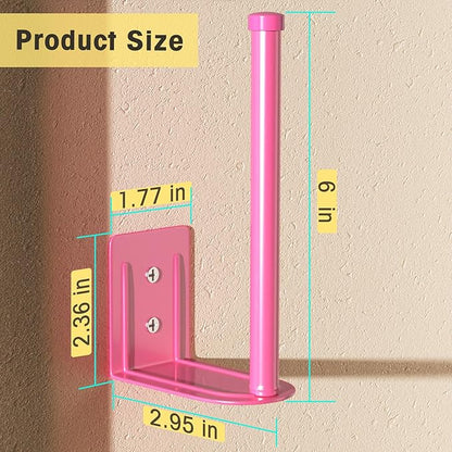 Durmmur 2 Pack Hat Racks for Baseball Caps, Stainless Steel Hat Organizer for Baseball Cap, Hat Holder Storage Organizer, Hat Hanger Strong Adhesive/Wall Drilled for Door, Bedroom, Closet(Pink 6 in)